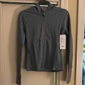 RHONE Ripple Full Zip Hoodie in Blue Hue S